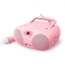 MUSE MD-203 KP Portable Radio with CD Player, Pink | Muse