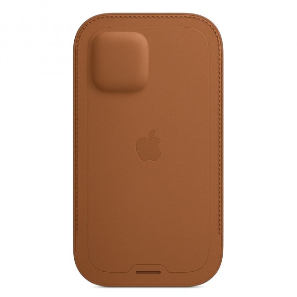 APPLE Leather Sleeve Θήκη με MagSafe για iPhone 12/12 Pro Smartphone, Καφέ | Apple| Image 4
