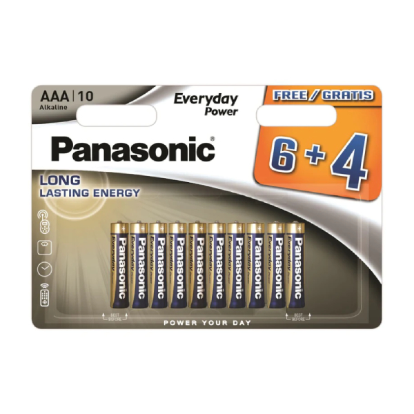 PANASONIC LR03EPS/10BW Everyday Power Μπαταρίες, 6+4 AAA