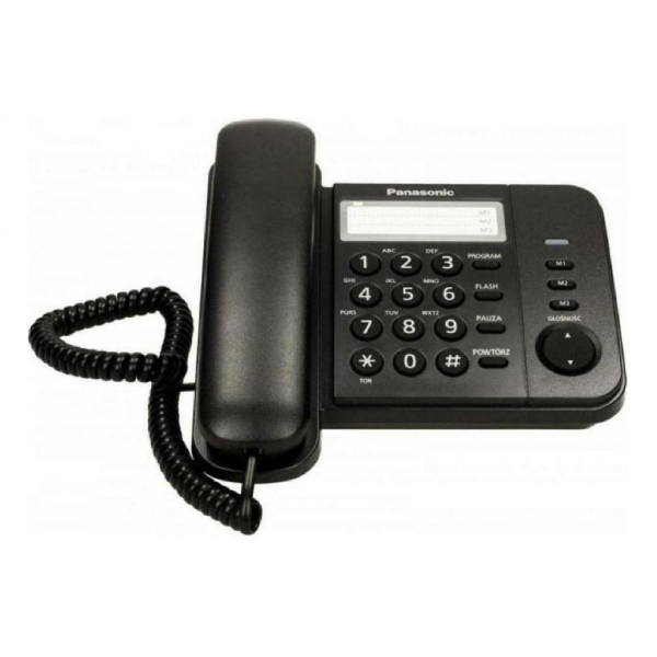 PANASONIC KX-TS520EX2B One Touch Corded Phone, Black | Panasonic| Image 2