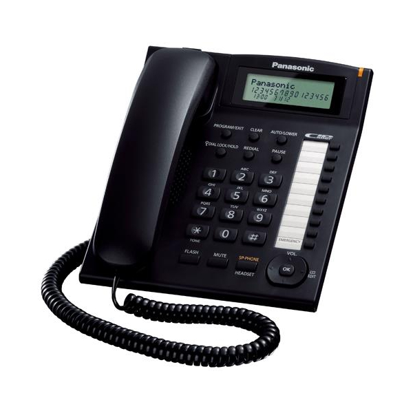 PANASONIC KX-TS880EXB Premium Σταθερό Τηλέφωνο, Μαύρο