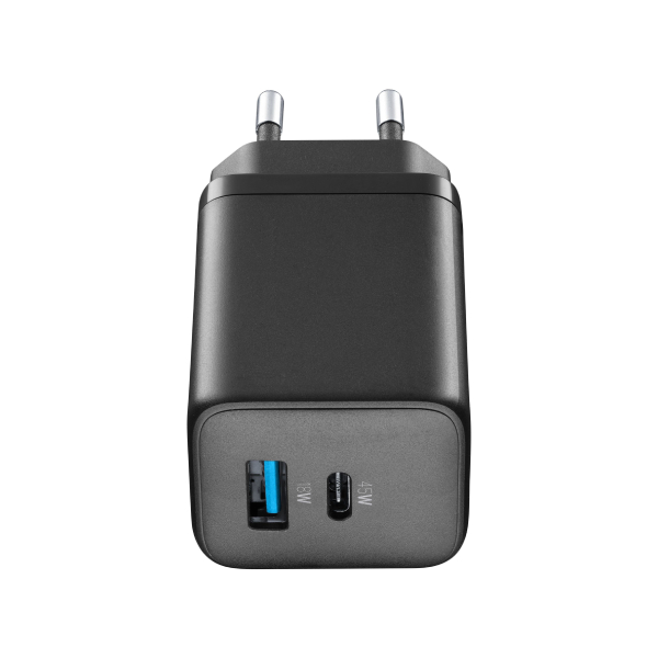 CELLULAR LINE Μultipower Charger with Dual Ports 45 Watt, Black | Cellular-line| Image 2
