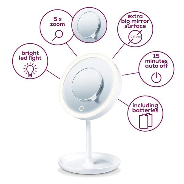 BEURER BS45 Illuminated LED Cosmetic Mirror | Beurer| Image 2
