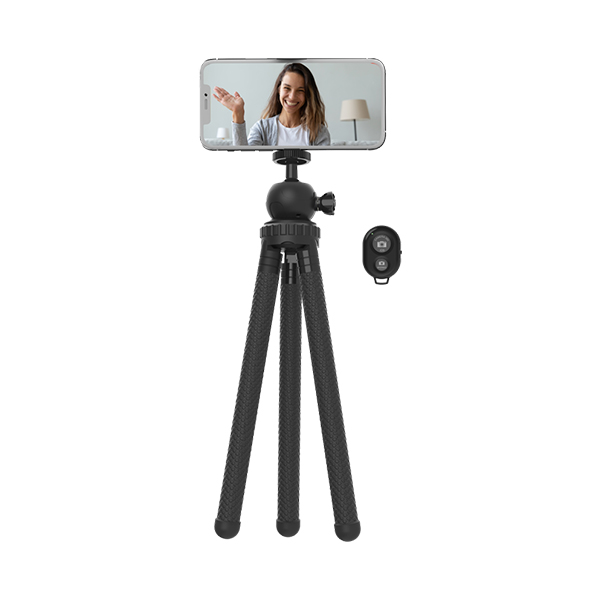 DIGIPOWER TP-UFX400 Flex-Wrap Selfie Stick Tripod, Black