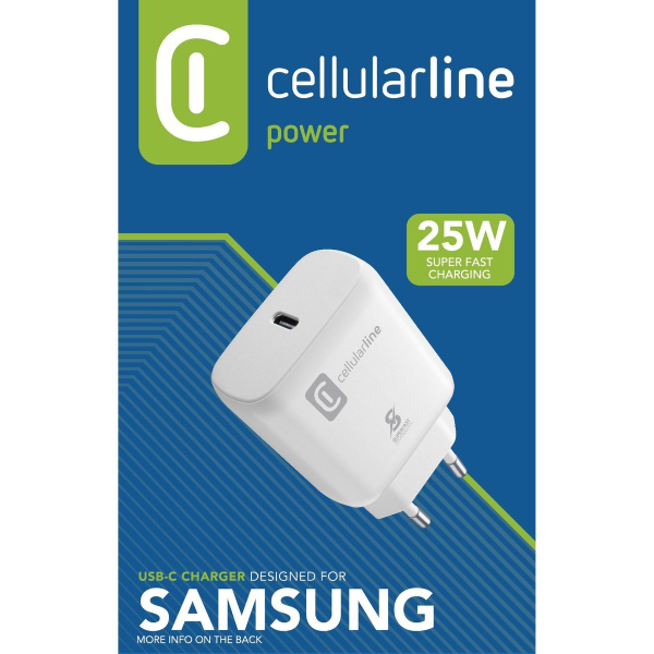 CELLULAR LINE ACHSMUSBCPD25WW Φορτιστής 25 Watt, Άσπρο | Cellular-line| Image 2
