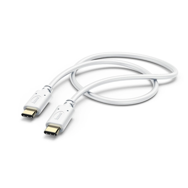 HAMA 00201592 USB Type-C Καλώδιο Φόρτισης και Μεταφοράς Δεδομένων 1.5 μέτρο, Άσπρο