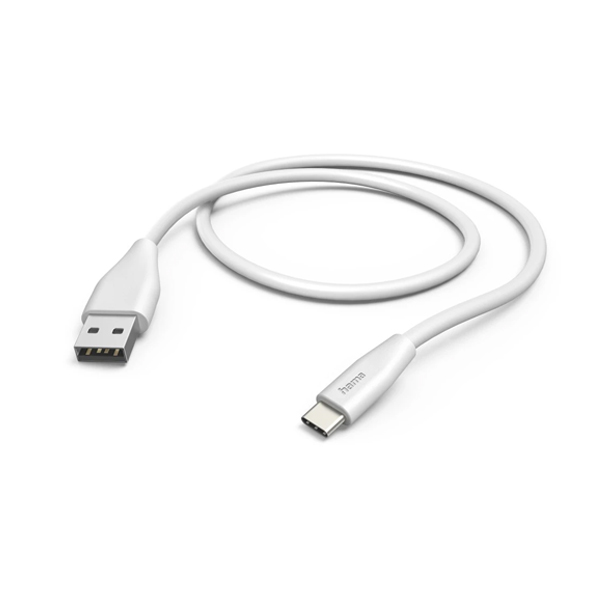 HAMA 00201596 USB Type-C Charging and Data Transfer Cable 1.5 m, White