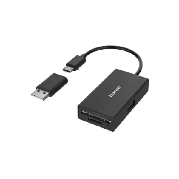 HAMA 00300082 USB OTG Hub and Card Reader, 3 ports | Hama| Image 2