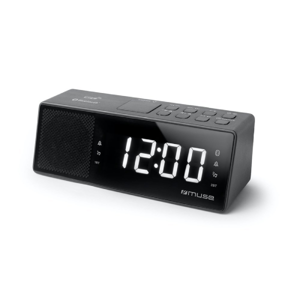 MUSE M-172 BT Radio Alarm Clock, Βlack