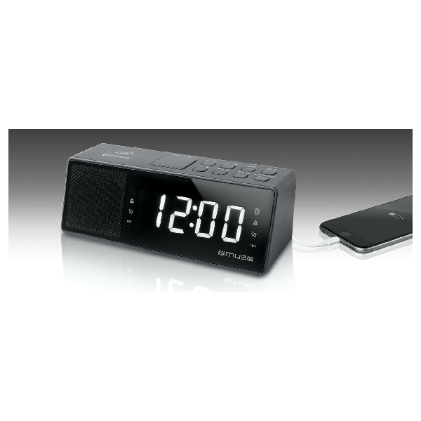 MUSE M-172 BT Radio Alarm Clock, Βlack | Muse| Image 2