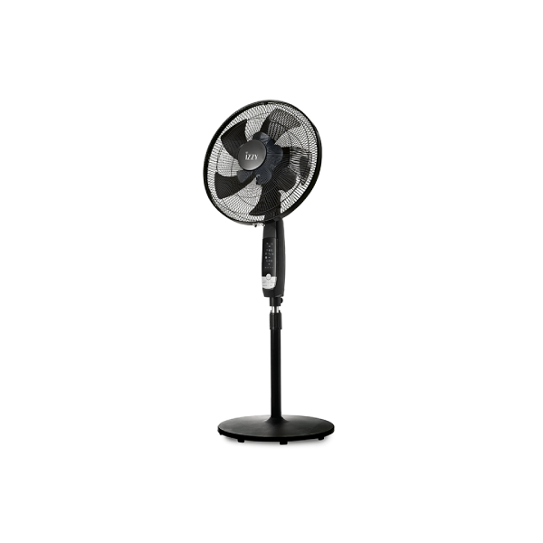 IZZY 224176 Floor Fan With Remote Control 40 cm, Black | Izzy| Image 2