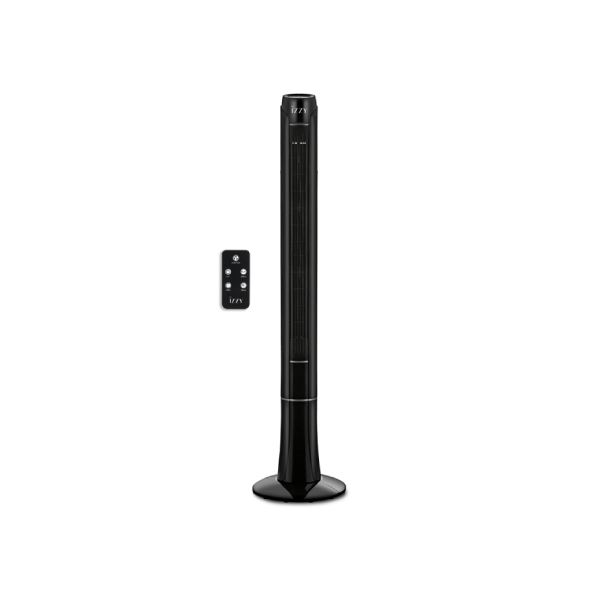 IZZY 224177 Tower Fan With Remote Control 120 cm, Black