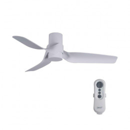 LUCCI AIR 80213353 Nautica Ceiling Fan with Remote Control, White | Lucci-air