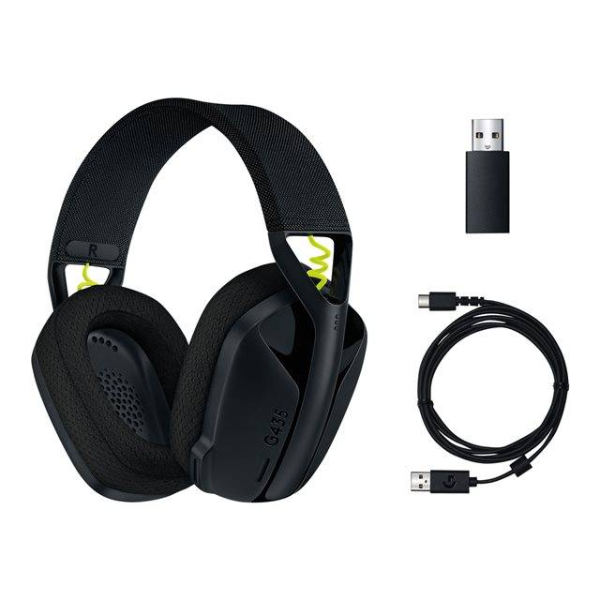 LOGITECH G435 Wireless Gaming Headphone, Black | Logitech| Image 4