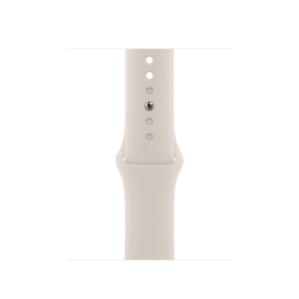 APPLE MKU93ZM/A Starlight Sport Λουράκι για Apple Watch, Άσπρο