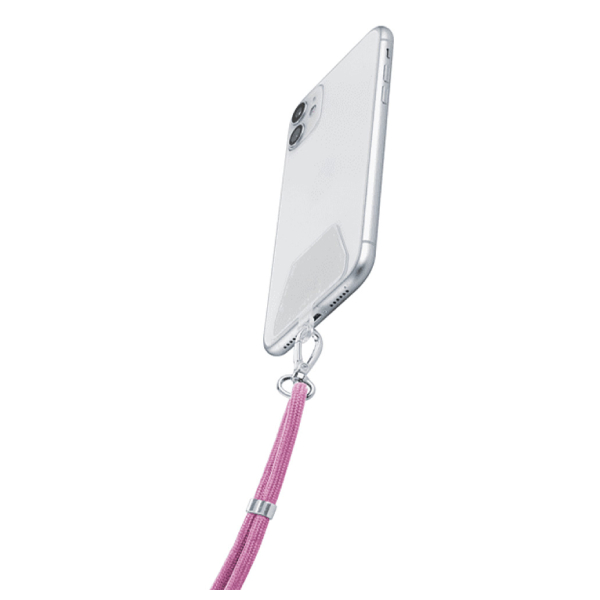 CELLULAR LINE UNIVERSALLACE2P Universal Smartphone Neck Strap, Pink | Cellular-line| Image 2