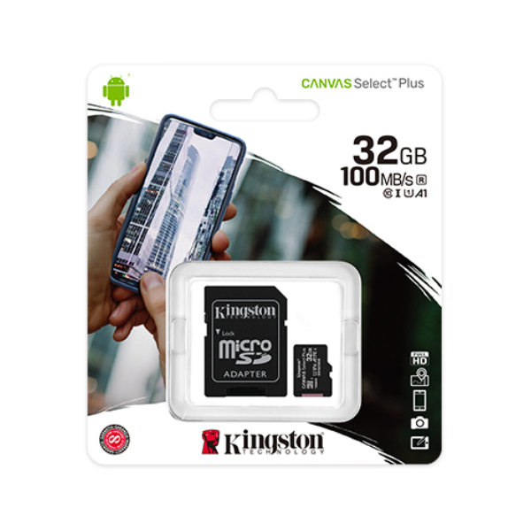KINGSTON SDCS2 Memory Card 32GB 100MB/s UHS-I Speed Class + Adapter | Kingston| Image 2