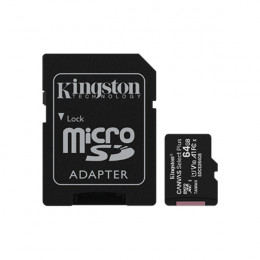 KINGSTON SDCS2 Κάρτα Μνήμης 64GB 100MB/s UHS-I Speed Class + Αντάπτορας | Kingston
