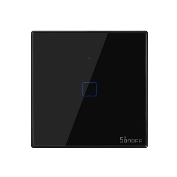 SONOFF T3 UK 1C WiFi Smart Wall Touch Switch, Black