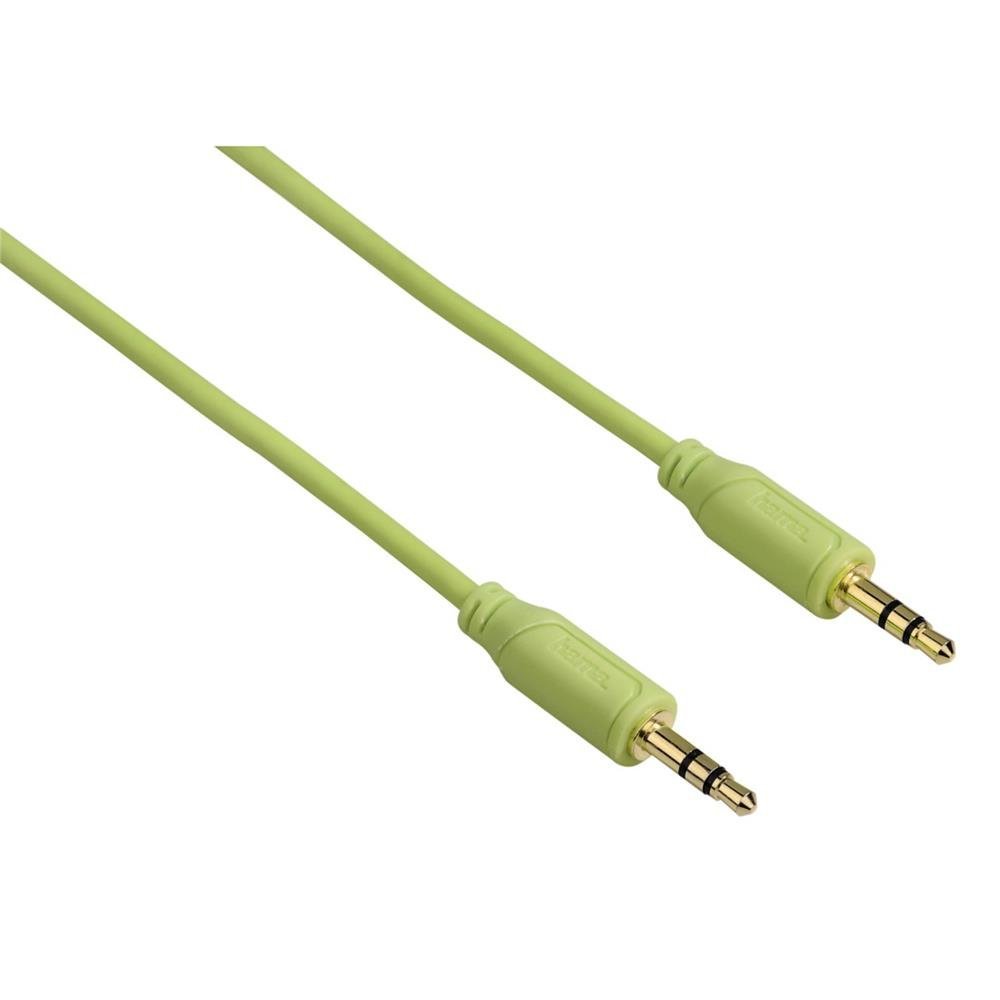 HAMA 135782 Cable 3.5 Jack Flexi 0.75cm, Green