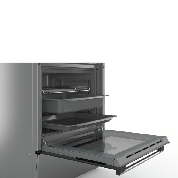 BOSCH HXR390D50 Free Standing Coocker With 4 Cooking Gas Zones, Silver | Bosch| Image 4