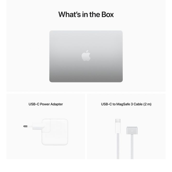 APPLE MLXY3GR/A MacBook Air Φορητός Υπολογιστής, 13.6", Ασημί | Apple| Image 4
