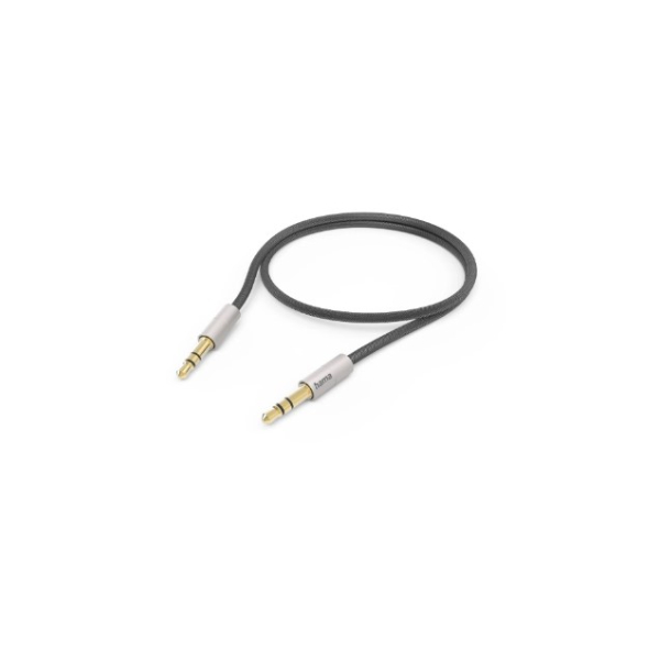 Hama AUX Cable 3.5mm 0.5m Silver Online Shopping on Hama AUX Cable