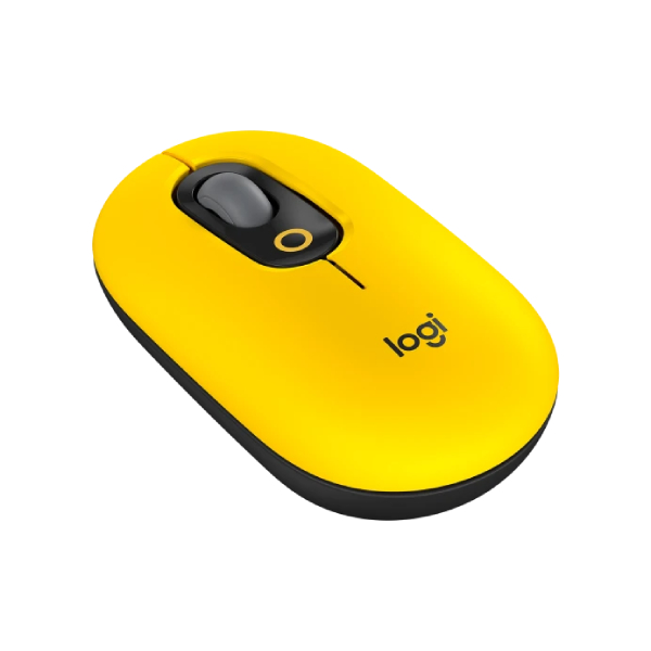 LOGITECH Pop Mouse Wireless Mouse, Black/Yellow | Logitech| Image 2