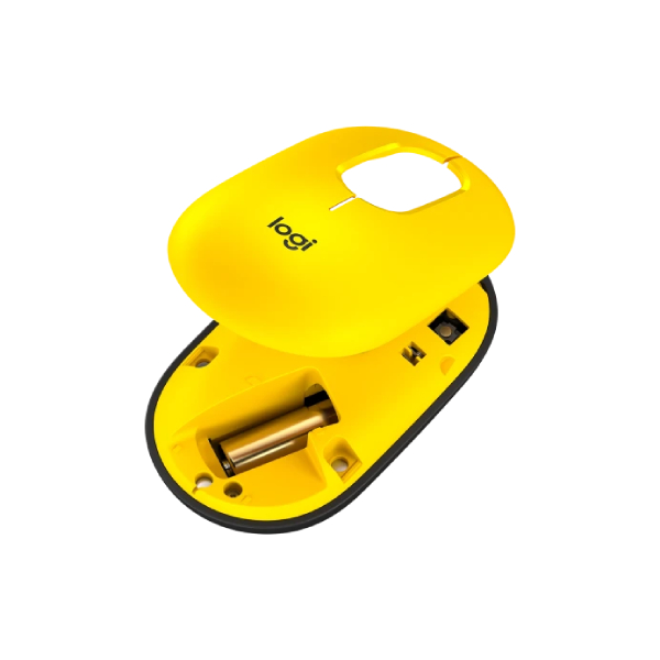 LOGITECH Pop Mouse Wireless Mouse, Black/Yellow | Logitech| Image 4