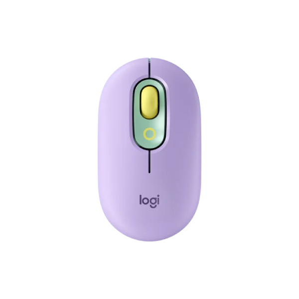 LOGITECH Pop Mouse Wireless Mouse, Purple/Green