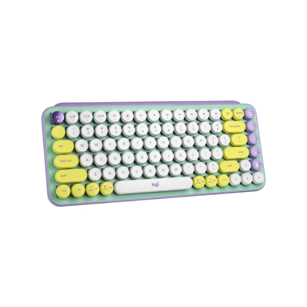 LOGITECH Pop Mechanical Wireless Keyboard, Green/Purple | Logitech| Image 2