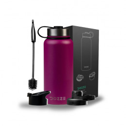 DOZZE Adventurer Water Bottle, 945 ml, Plum Pink | Dozze
