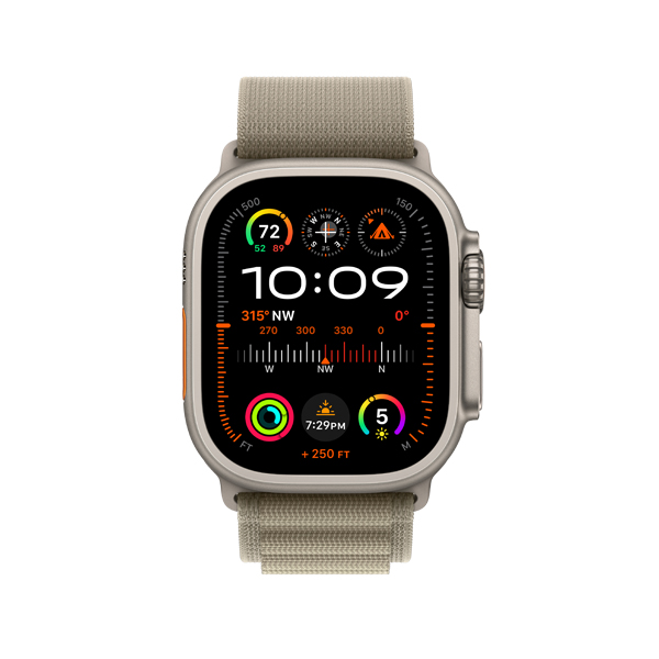 APPLE Smartwatch Ultra 2, Olive Alpine Λουράκι Small