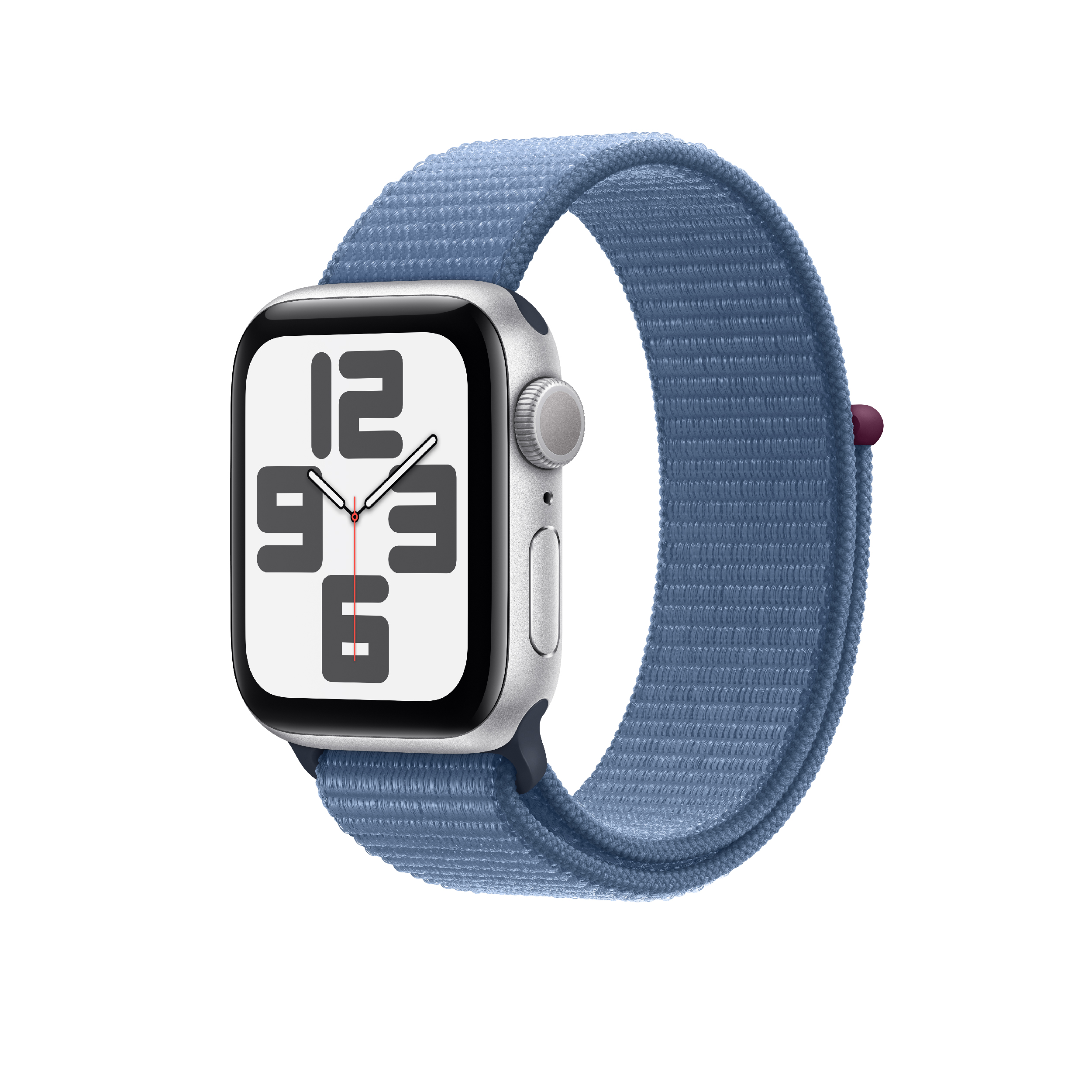 APPLE Smartwatch SE GPS 44 mm, Silver Aluminium με Storm Blue Sport Loop Λουράκι One Size | Apple| Image 2