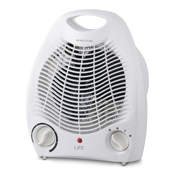 LIFE 221-0126 Warmy Fan Heater, White