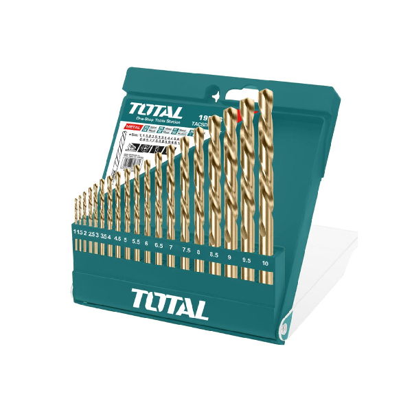 TOTAL TOT-TACSD0195 Set Metal Drill Bits 19pcs