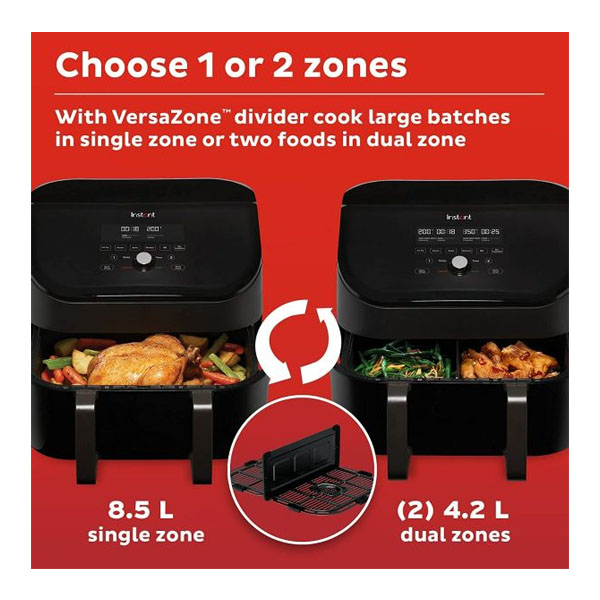 Instant Pot Vortex8 in 1 / 140312601 Air Fryer, Dual Baskets, 8ltrs - CMC  Electric - Buy Electrical Appliances in Cyprus