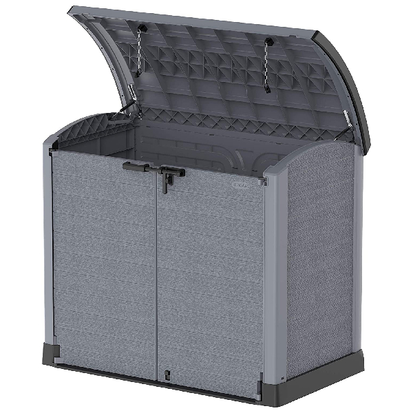 DURAMAX 86633-1200L ARC Outdoor Storage Cabinet 145X82.5X125 cm Grey | Duramax| Image 3
