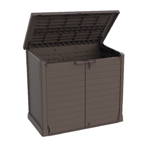 DURAMAX 86631-1200L FLAT Outdoor Storage Cabinet 145X82.5X125cm Brown | Duramax| Image 3