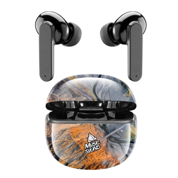 CELLULAR LINE BTMSTWSINEAR3 Music Sound Ασύρματα Ακουστικά, Μαύρο/Πορτοκαλί