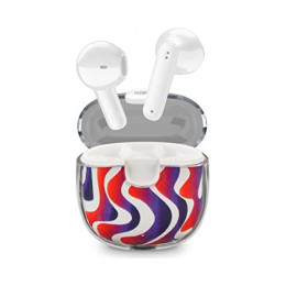 CELLULAR LINE BTMSTWSDRIP4 Music Sound True Wireless Headphones, Colorful | Cellular-line