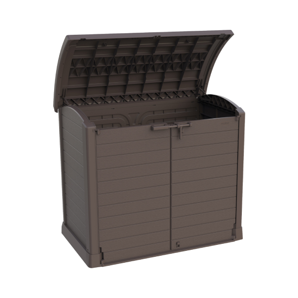 DURAMAX 86632-1200L ARC Outdoor Storage Cabinet 145X82.5X125 cm Brown | Duramax| Image 2