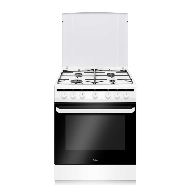 AMICA 618GES2.33HZPMS Electric and Gas Cooker, White