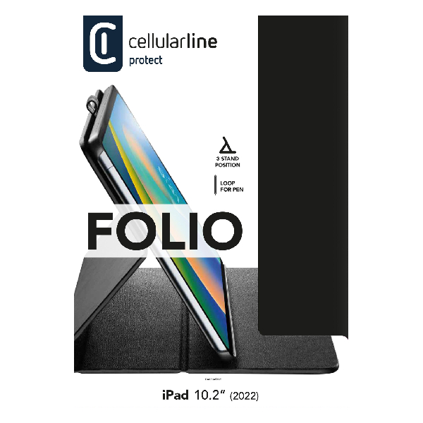 CELLULAR LINE Folio Θήκη για iPad 10.9, Μαύρο | Cellular-line| Image 3