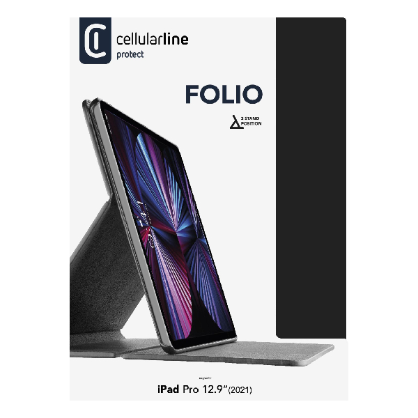 CELLULAR LINE Folio Case for iPad Pro 12.9, Black  | Cellular-line| Image 3