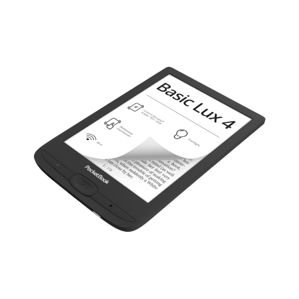 POCKETBOOK PB618-P-WW E-Book Reader Basic Lux 4, Black | Pocketbook| Image 2
