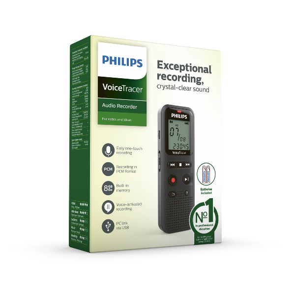 PHILIPS DVT1160 Voice Tracer Digital Recorder | Philips| Image 4