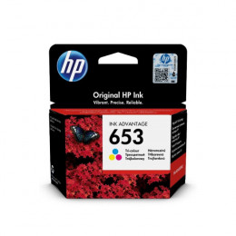 HP 653 Ink Cartidge, Tri-Color | Hp