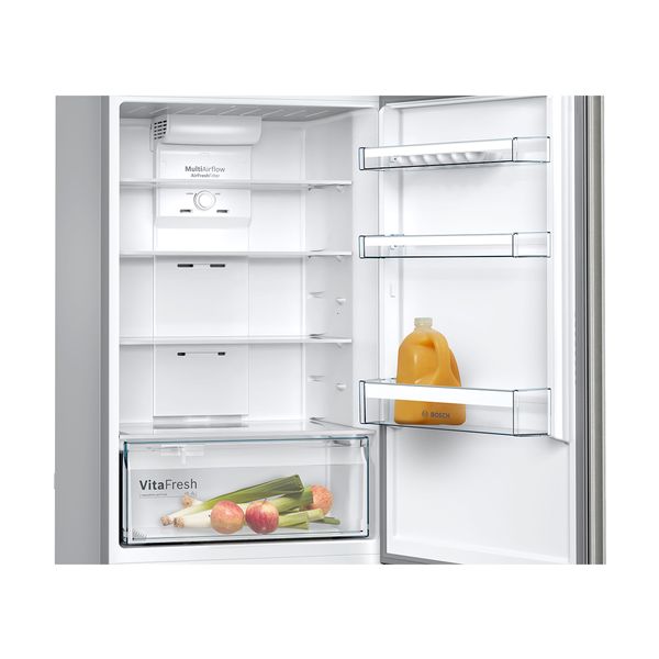 BOSCH KDN43V1FA Refrigerator with Upper Freezer, Inox | Bosch| Image 4