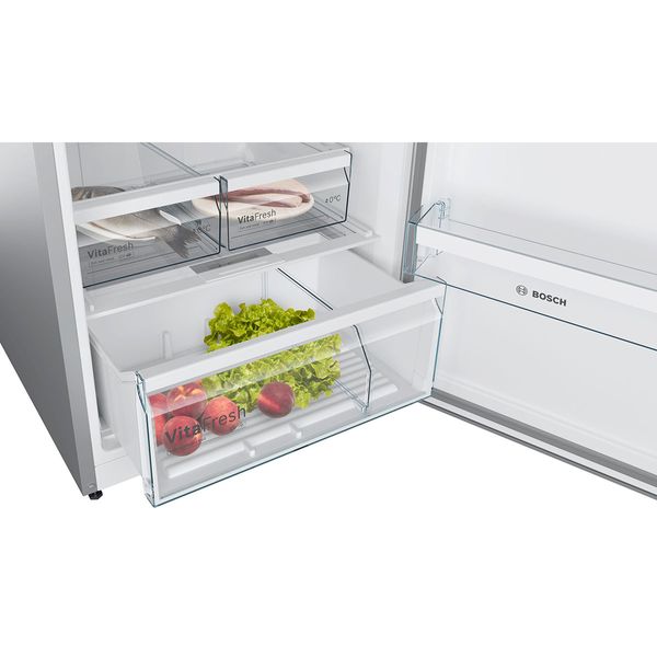 BOSCH KDN56XLEB Refrigerator with Upper Freezer, Silver | Bosch| Image 5